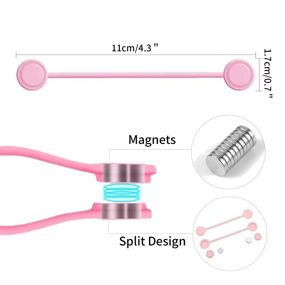Silicone Magnetic Cable Ties S - Gear Tie Reusable recension och pris