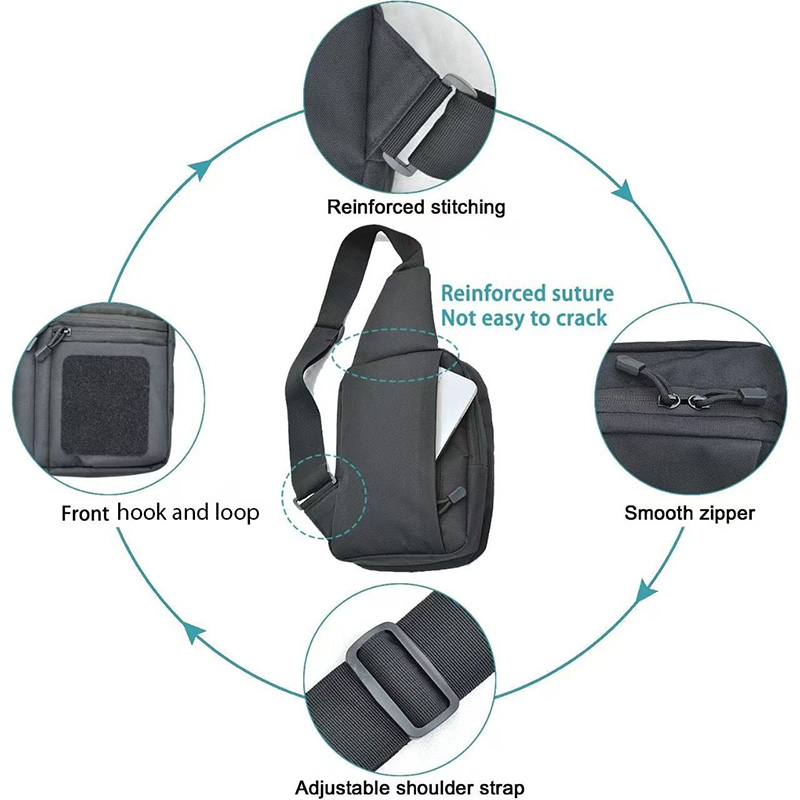 Tactical Pistol Gun Bag Concea - Edc Concealed Carry Sling Bag recension och pris