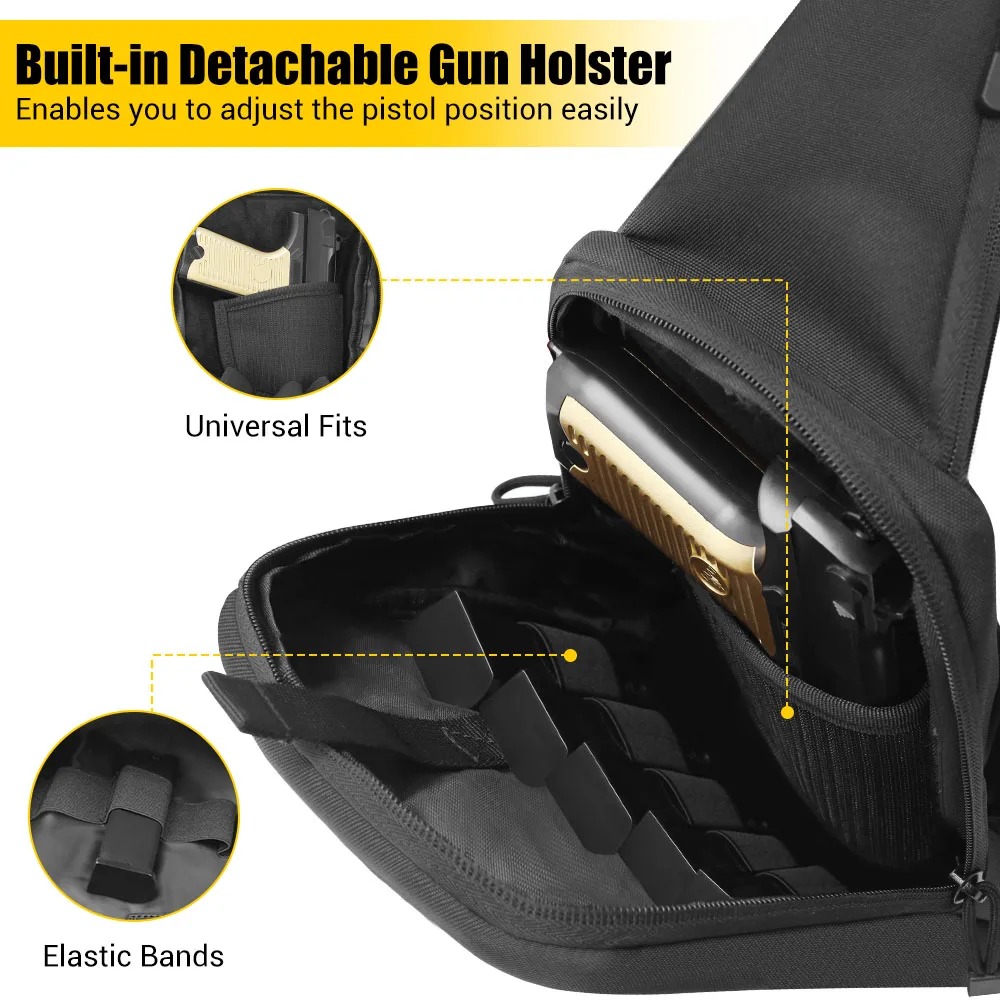 Concealed Carry Chest Gun Bag  - Edc Concealed Carry Sling Bag recension och pris