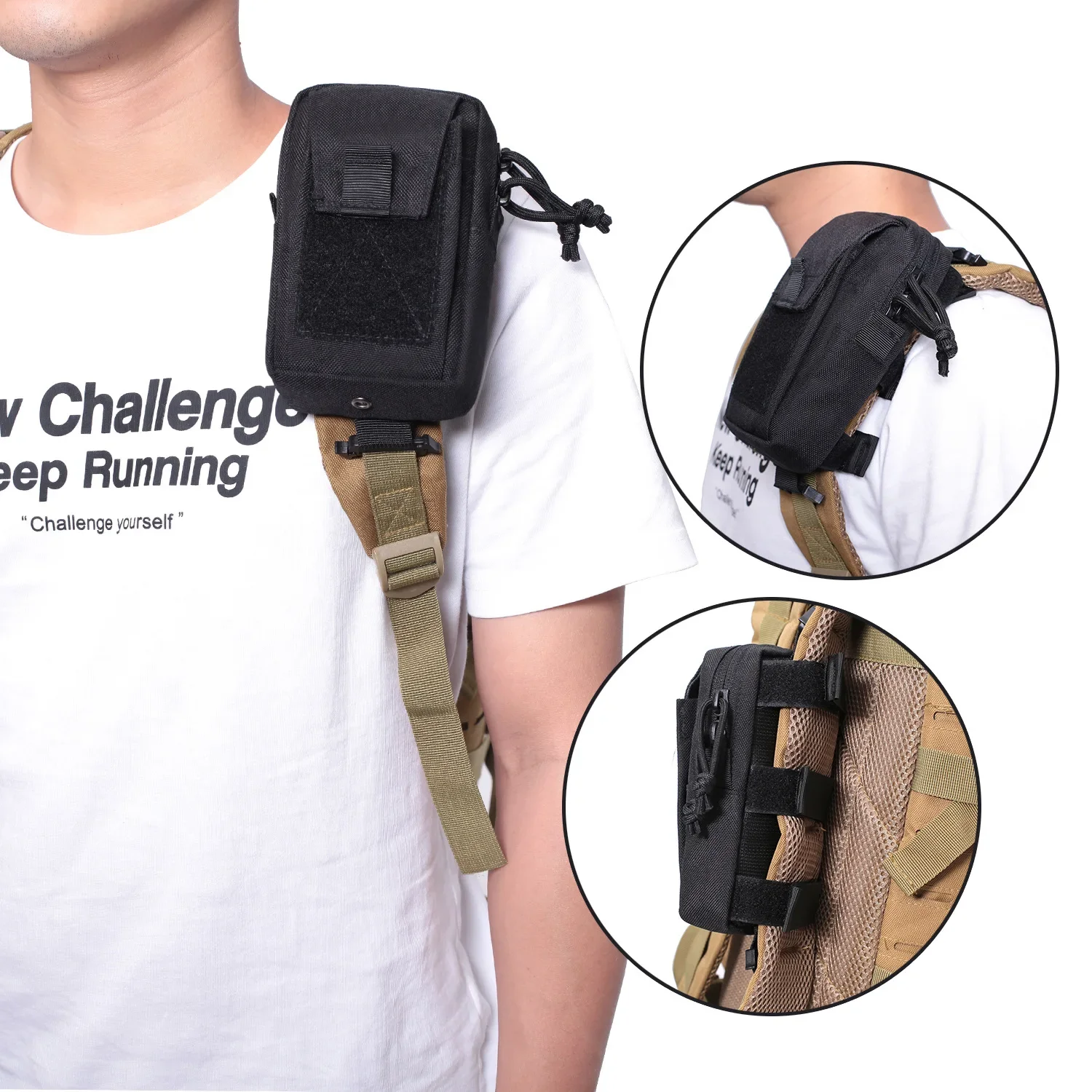 Molle Backpack Strap Phone Hol - Edc Carry Kit recension och pris