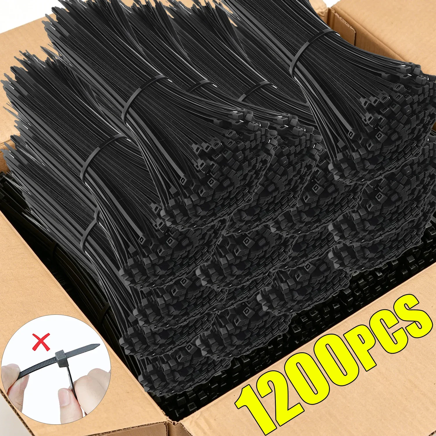 Nylon Cable Ties Reusable Self - Gear Tie Reusable recension och pris