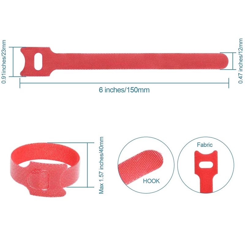 10-50PCS Colorful Releasable C - Gear Tie Reusable recension och pris
