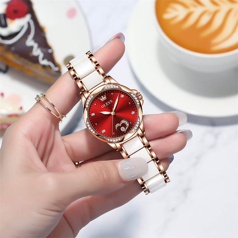 OLEVS Ladies Watch Woman Luxur - Watch Winder Compact recension och pris