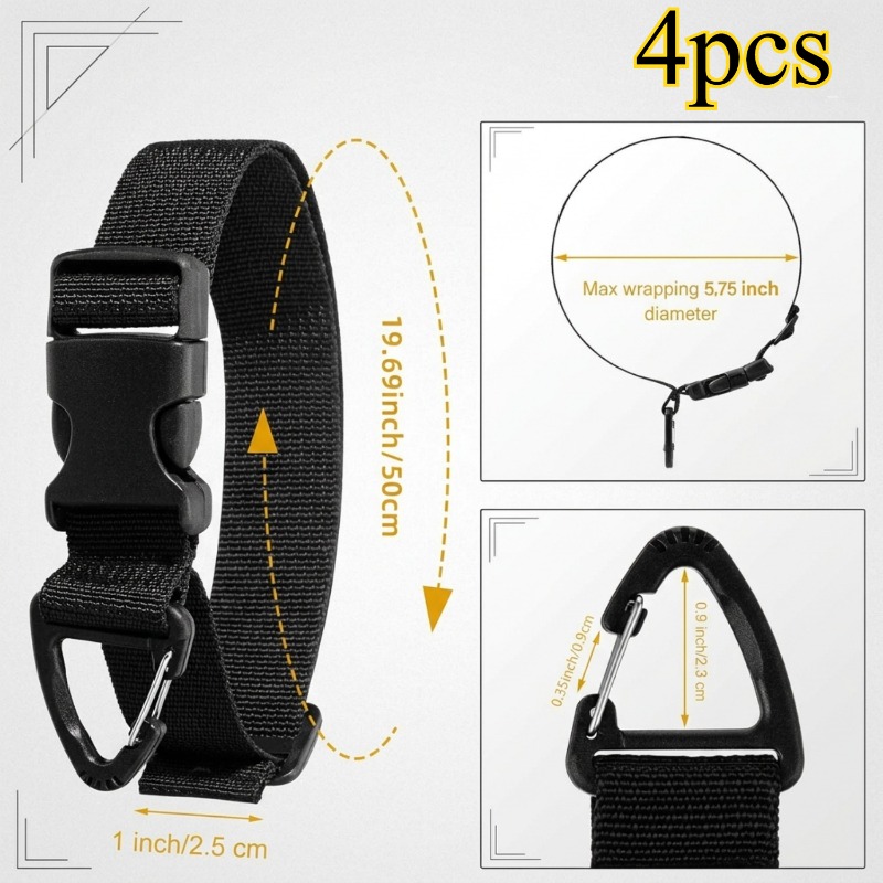 4 PCS Adjustable Garden Hose S - Gear Tie Reusable recension och pris