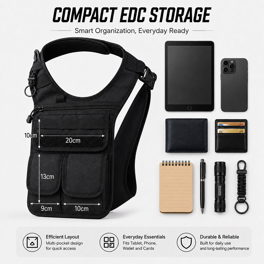 Tactical Concealed Underarm To - Edc Concealed Carry Sling Bag recension och pris