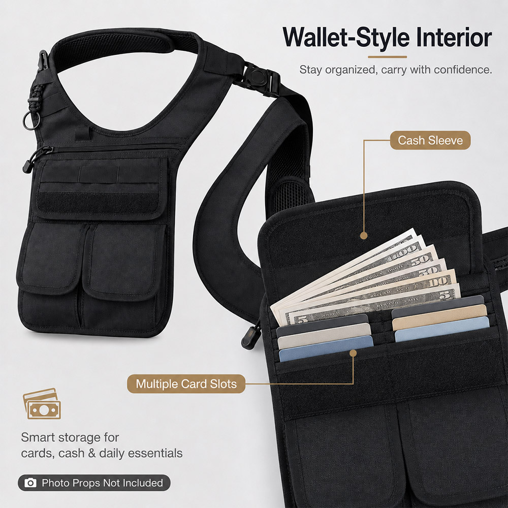 Tactical Concealed Underarm To - Edc Concealed Carry Sling Bag recension och pris