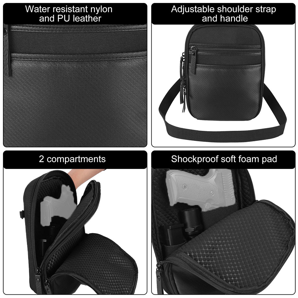 Tactical Gun Bag Concealed Car - Edc Carry Handgun recension och pris