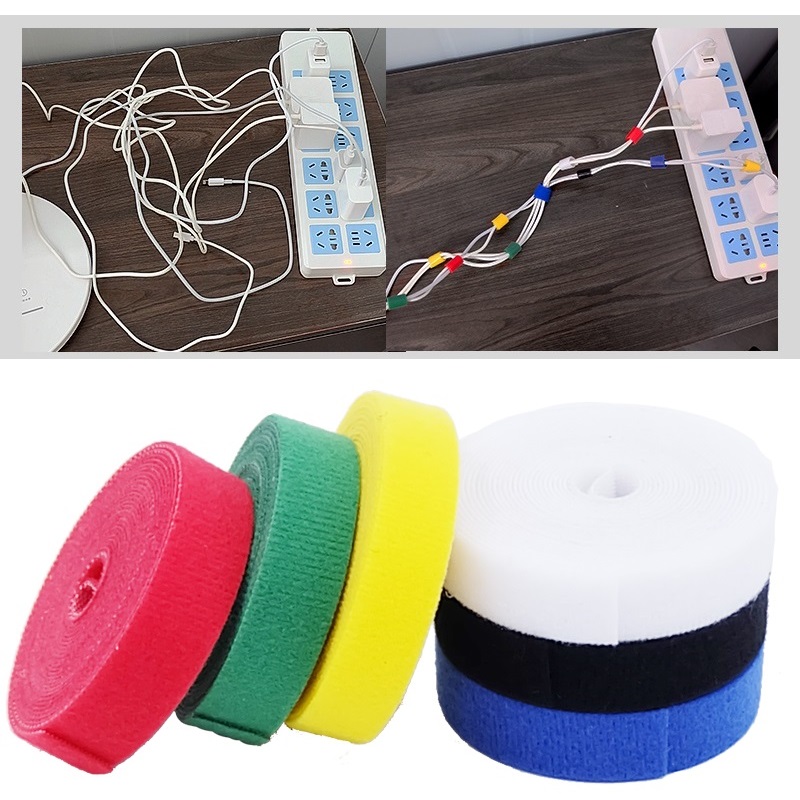 1/5M Cable Ties Reusable Adhes - Gear Tie Reusable recension och pris